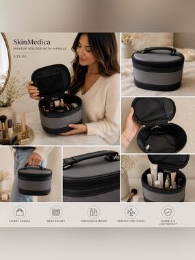 SkinMedica Gray Makeup Holder with Handle | Size OS